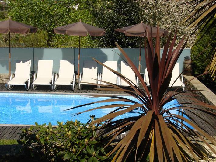 Casa de férias para 3 pessoas, com piscina e jardim em Afife