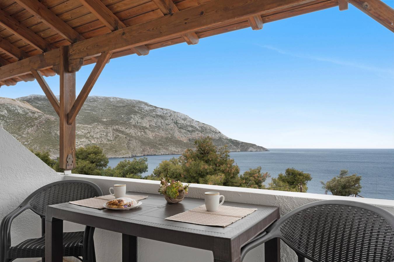 Ganze Wohnung, Apartment 'Double Studio No 10' mit Balkon und Wlan in Panormos, Kalymnos