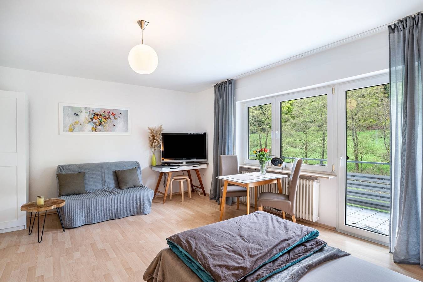 Entire studio, Studio 'Am Gaisbach' with Balcony and Wi-Fi in Bad Herrenalb, Northern Black Forest