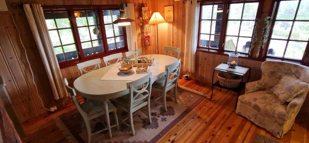 Traditionelle Hütte am Reinsvatn in Treungen in Nissedal