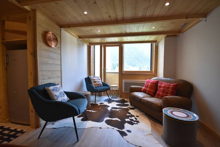 Chalet pour 4 personnes, avec balcon, adapté aux familles dans Argentière