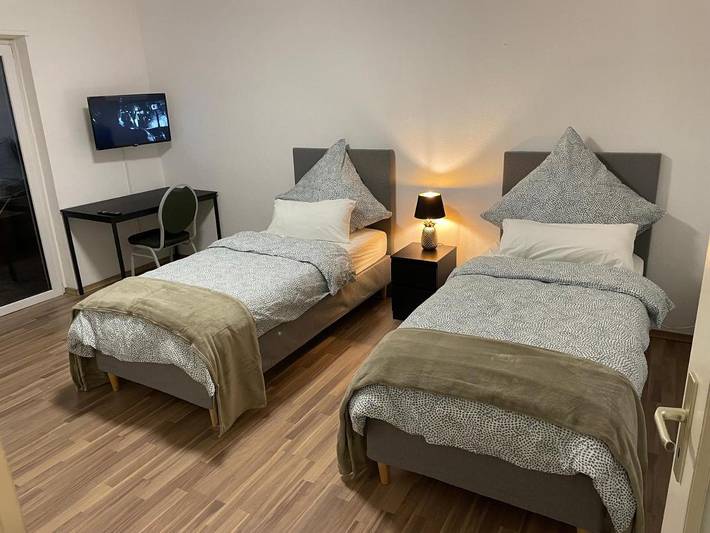 Vakantiewoning voor 4 personen, met uitzicht en balkon in Mannheim