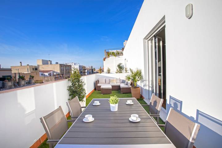Apartamento de férias para 3 pessoas, com terraço em Sevilha