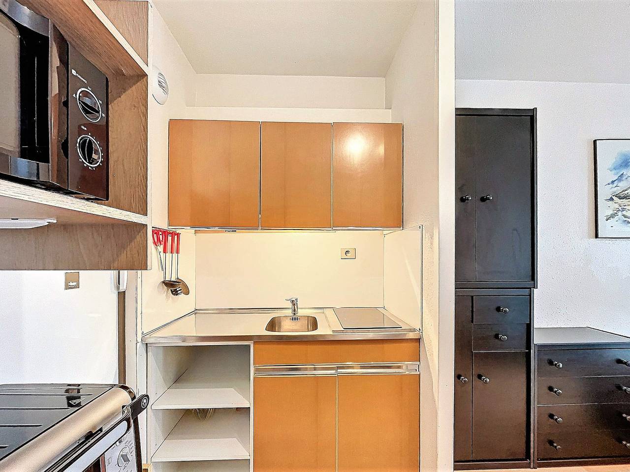 Studio entier, Studio lumineux au centre avec balcon in Le Corbier, Villarembert