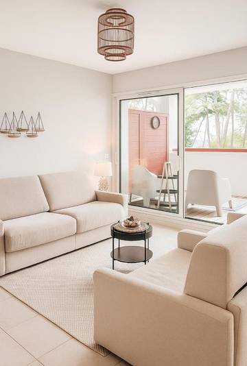 Gîte pour 2 personnes, avec vue sur le lac ainsi que terrasse et vue dans Lac d'Hossegor