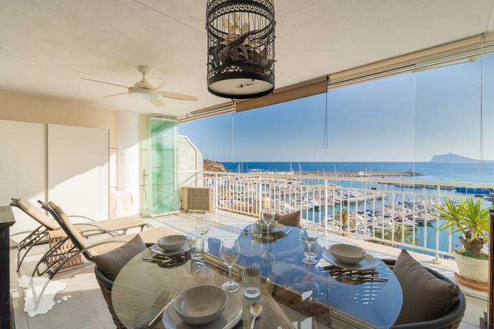 Vakantieappartement voor 3 personen, met balkon en uitzicht op zee in Calpe