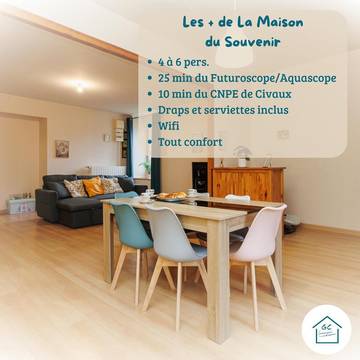 Gîte pour 6 personnes à Lhommaizé