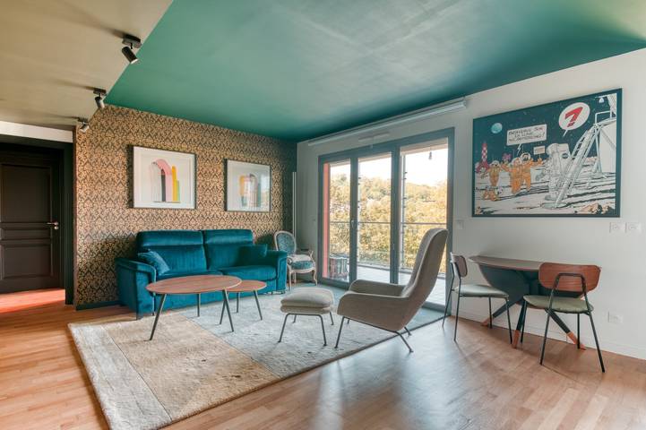 Gîte pour 4 personnes, avec Balcon dans Parc de la Tête d'Or