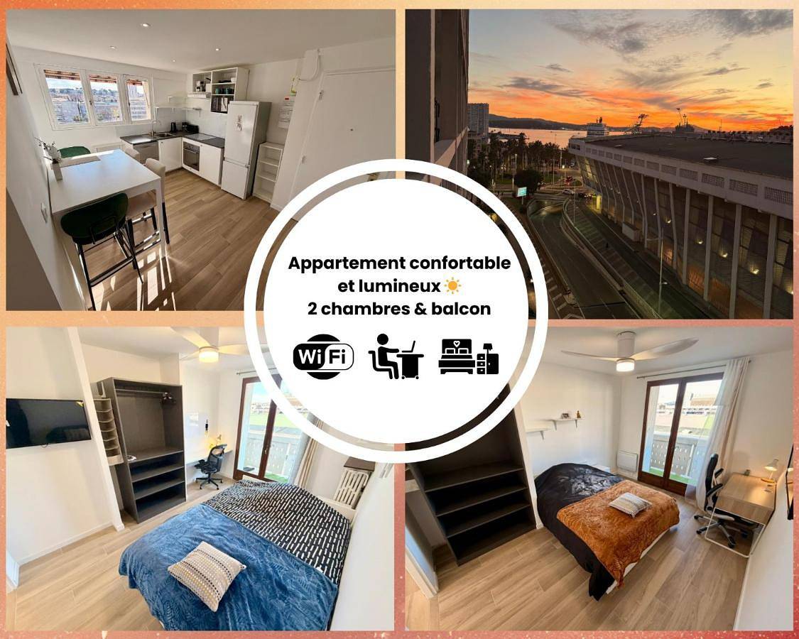Appartement entier, Appartement haut de gamme avec balcon in Toulon, Côte méditerranéenne (France)