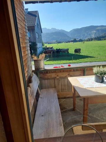 Ferienwohnung für 7 Personen, mit Ausblick und Garten in Andelsbuch