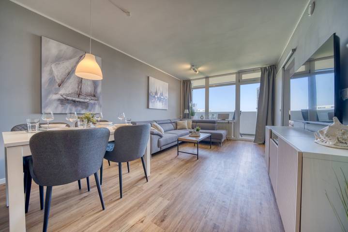 Ferienwohnung für 4 Personen, mit Balkon und Sauna sowie Seeblick und Ausblick in Heiligenhafen