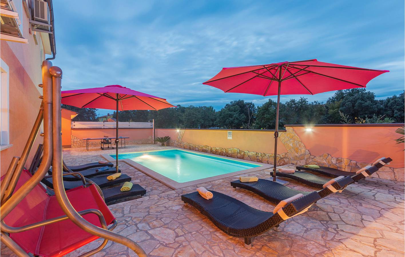 Ferienhaus für 10 Personen mit Terrasse in Barbariga, Südküste Istrien