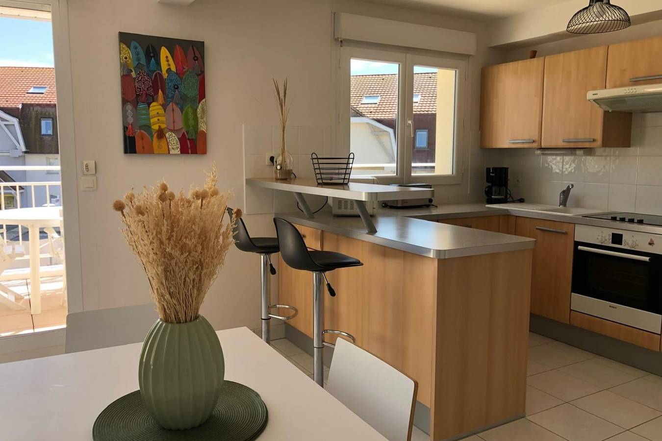 Apartamento entero, Bright apartment with balcony in the sun in Merlimont Plage, Merlimont