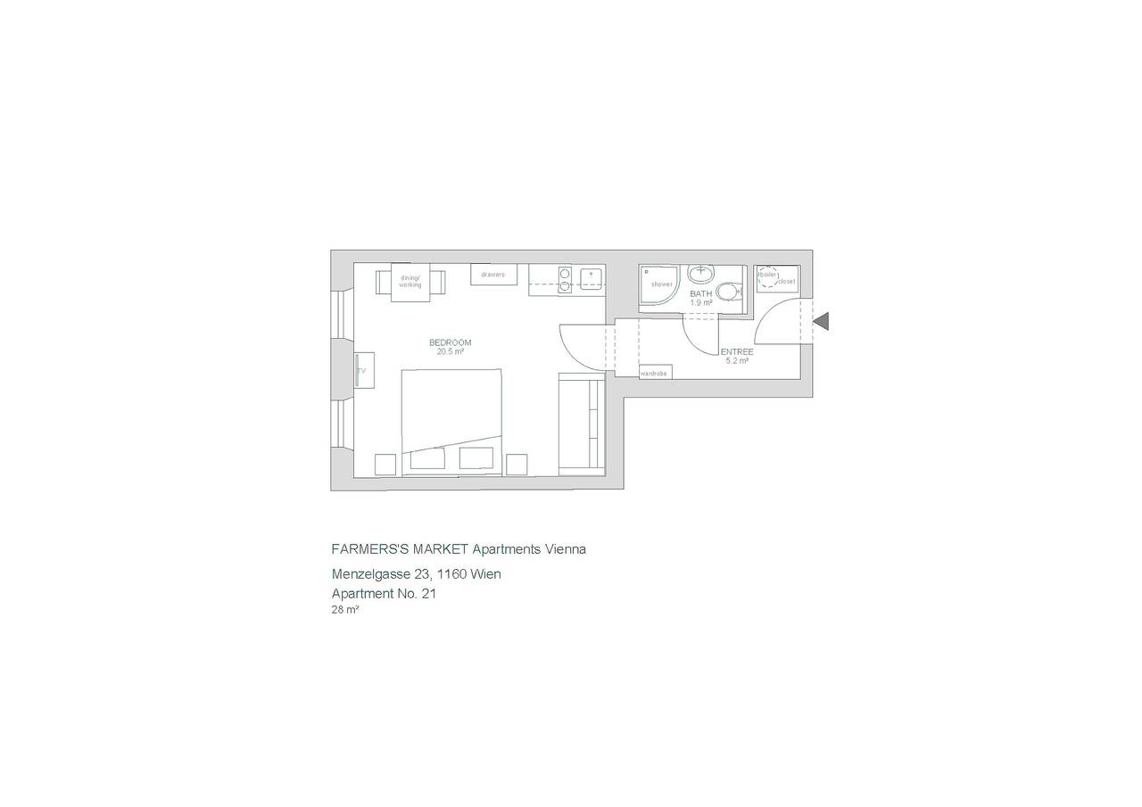 Farmer's Market Vienna Apartments - Apartment Top 21, foto 14