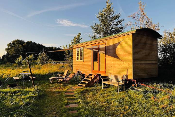 Blockhütte für 4 Personen, mit Garten in Oetzen