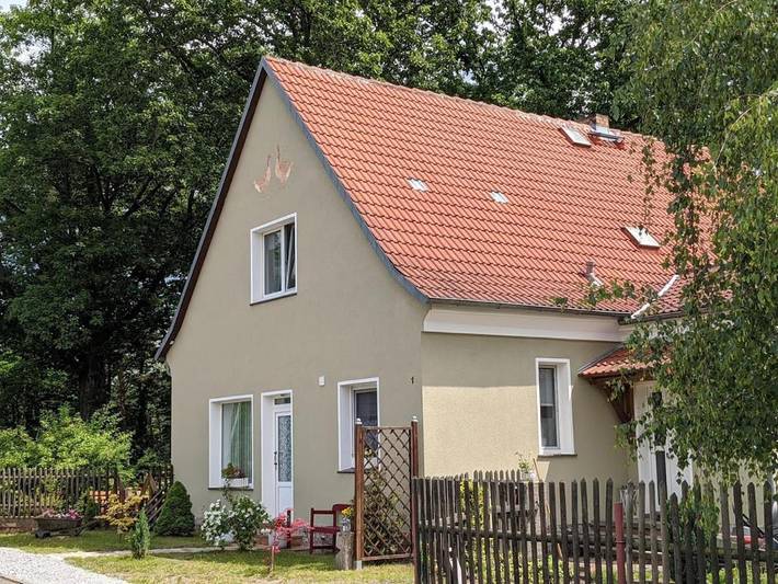 Ferienwohnung für 3 Personen, mit Terrasse und Garten sowie Ausblick in Lauta