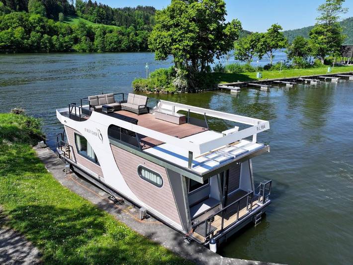 Boot für 4 Personen, mit Ausblick und Terrasse im Bayerischer Wald
