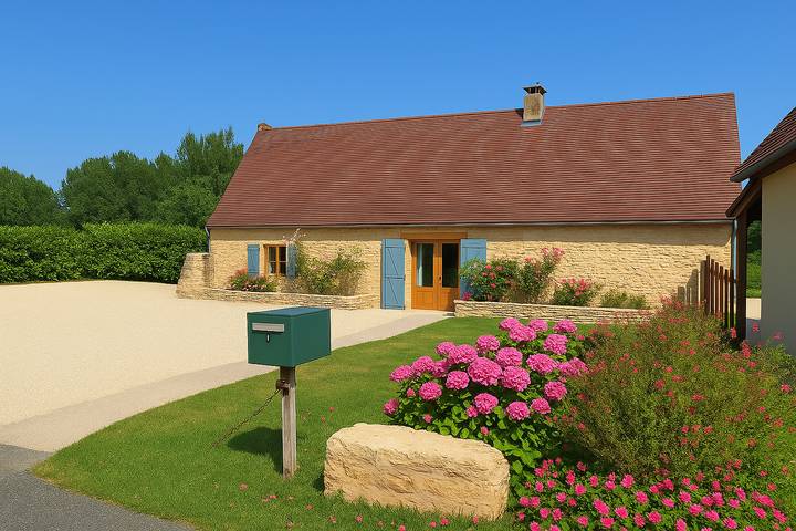 Gîte pour 6 personnes, avec piscine à Peyzac-le-Moustier