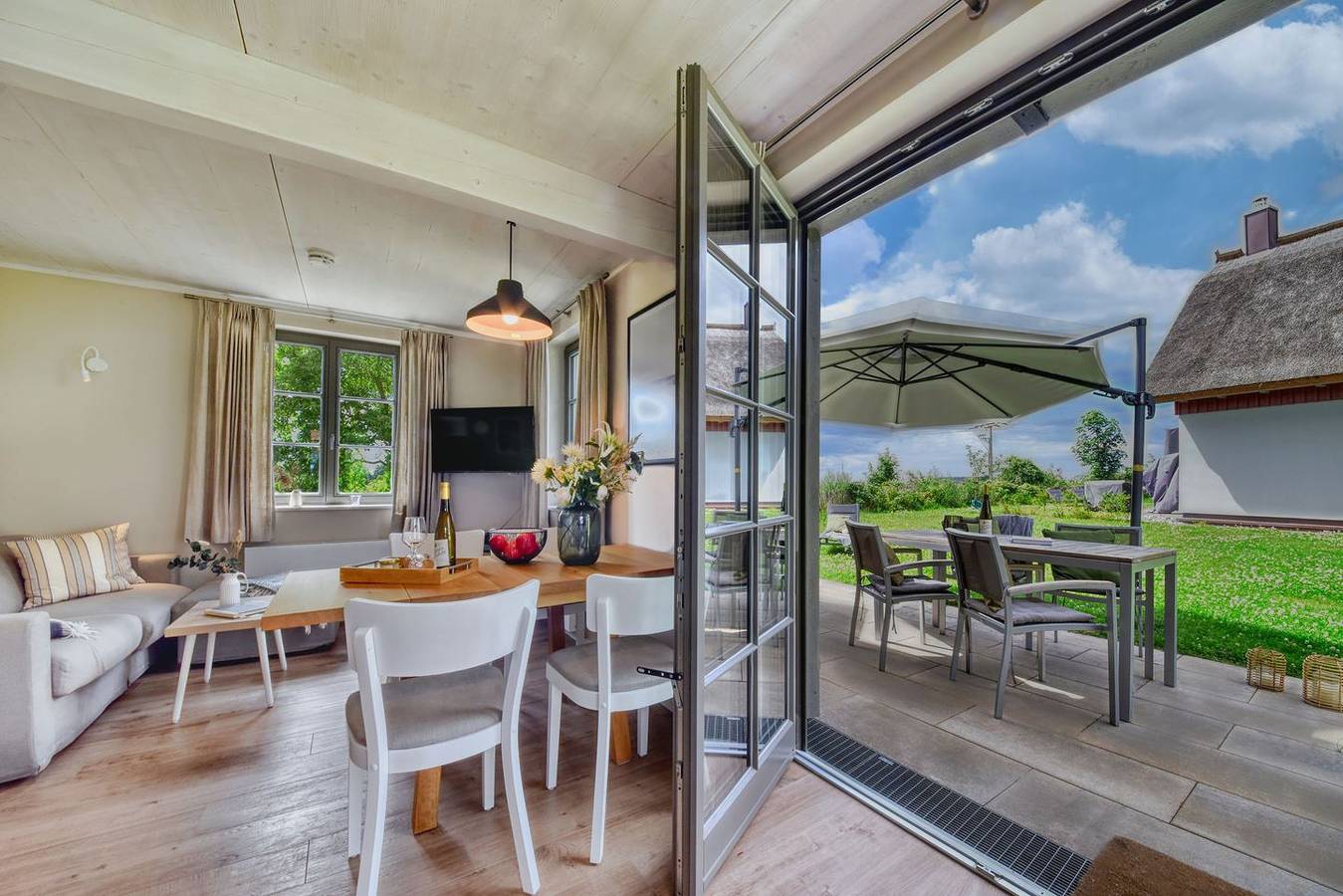 Neu gebaut, modern, naturnah – das beschreibt das Feriendorf Klein Stresow in Klein Stresow, Putbus