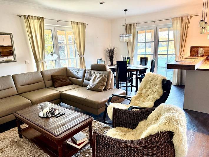 Ferienhaus für 5 Personen, mit Sauna und Terrasse sowie Garten