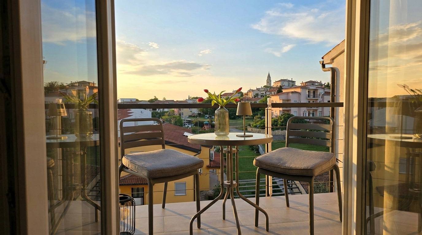 Ganze Wohnung, Ferienwohnung für 4 Personen mit Balkon/Terrasse in Funtana, Vrsar-Funtana