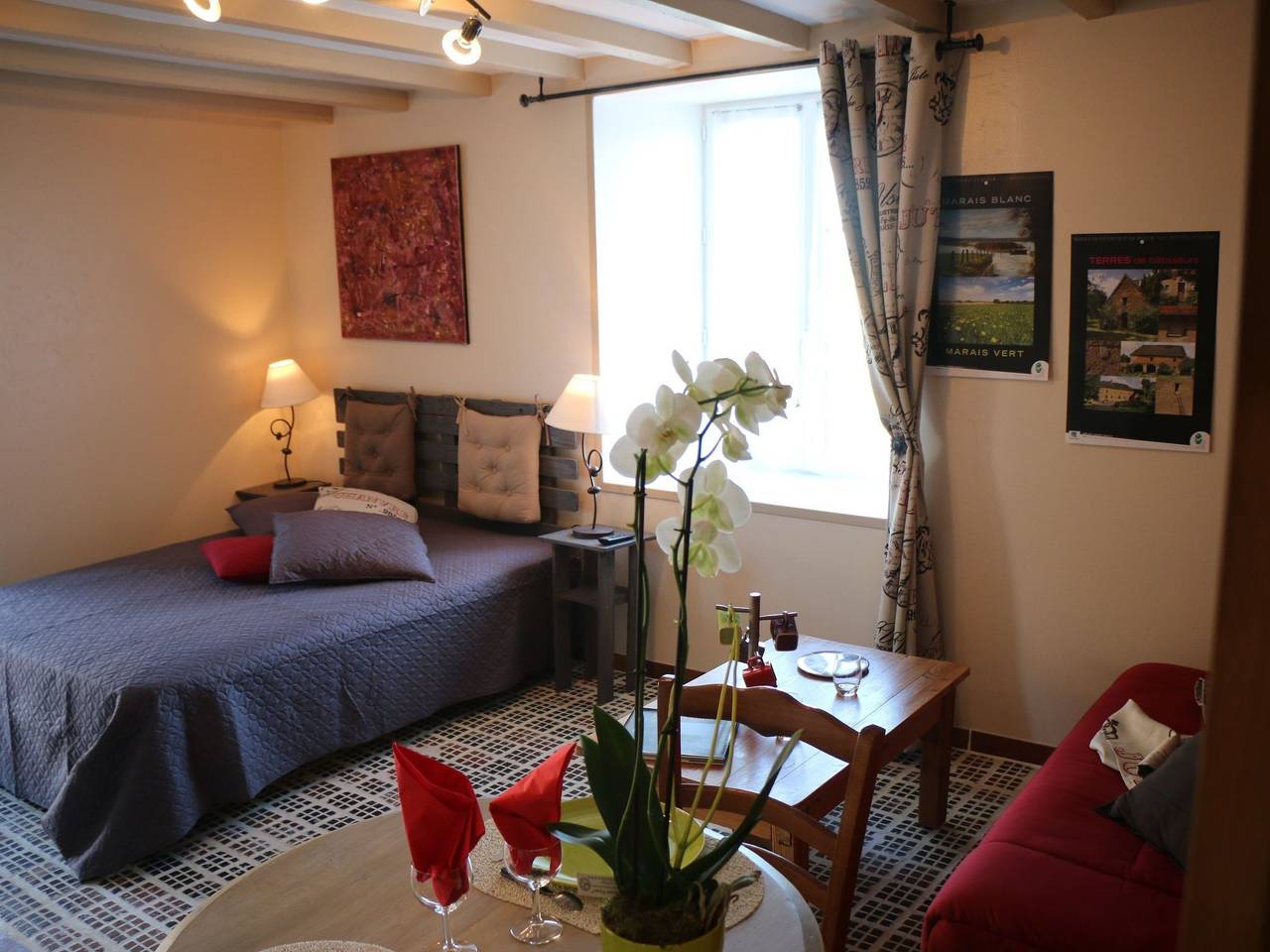 Ganze Wohnung, Kleines Studio auf dem Land für 2 Personen in Saint-Georges-de-Bohon, Côte de la Déroute