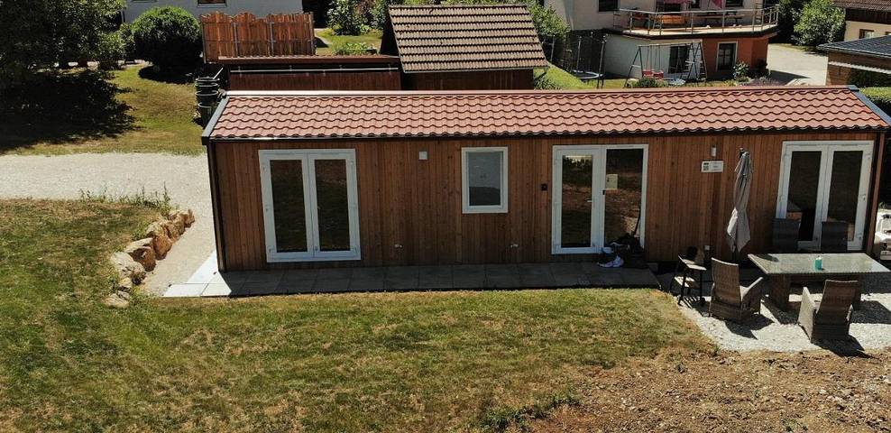 Ferienhaus für 4 Personen, mit Balkon und Terrasse sowie Garten und Ausblick in Birgland