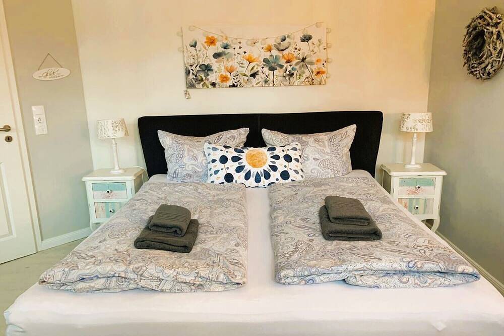 Ganze Wohnung, Diekkier, 4 Schlafzimmer mit Tv, Kaminofen, 2 Bäder, Sauna, Garten für 2-9 Pers. in Dollerup, Schleswig-Flensburg