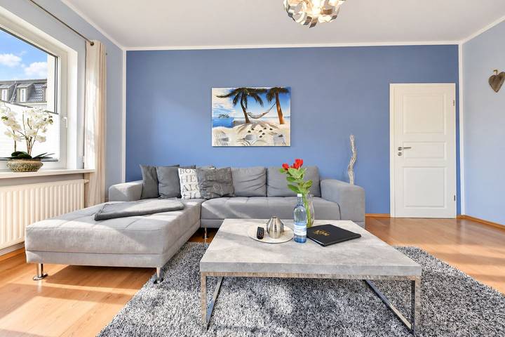 Ganze Wohnung, Haus Thalia 2 Strandläufer - strandnahe Ferienwohnung mit Terrasse in Drei Kaiserbäder, Heringsdorf