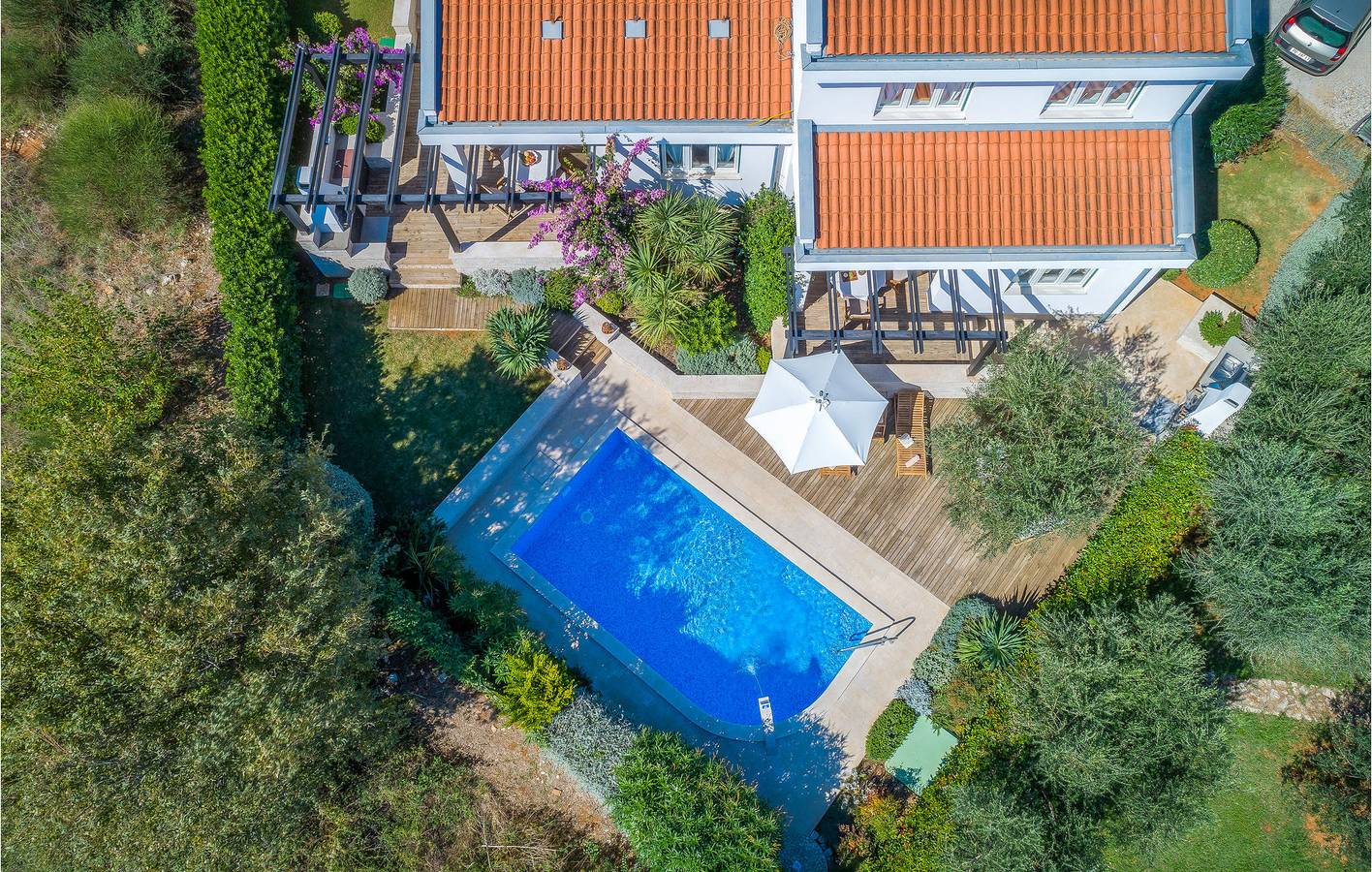 Charmantes Apartment mit Meerblick und Pool in Ližnjan in Pula-Medulin, Ližnjan