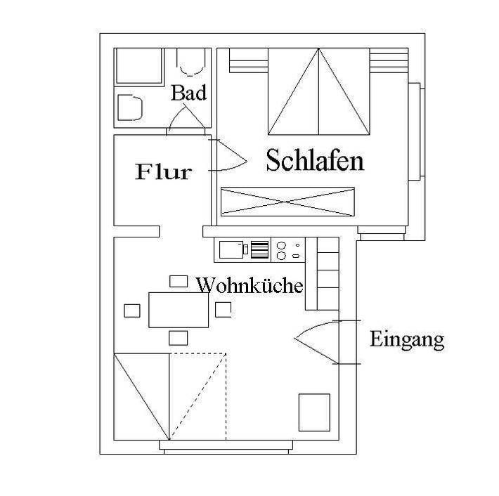 Ferienwohnung für 2 Personen, mit Garten in Bonndorf - 2