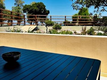 Gîte pour 5 personnes, avec balcon et vue sur l’océan dans Stalos