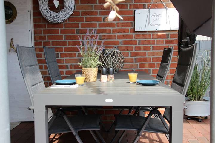 Ferienwohnung für 3 Personen, mit Balkon und Balkon/Terrasse sowie Terrasse in Wingst - 3