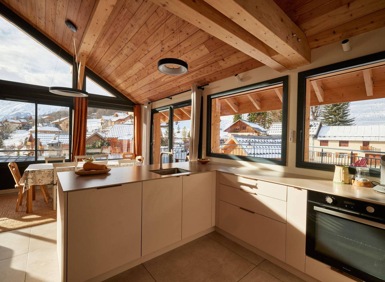 Chalet 4 pièces mezzanine 11 personnes exposé Sud-Ouest (Baudriez) in Valloire, Région de Saint-Jean-de-Maurienne