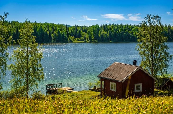 Ferienhaus für 4 Personen, mit Garten und Terrasse sowie Seeblick und Sauna - 1