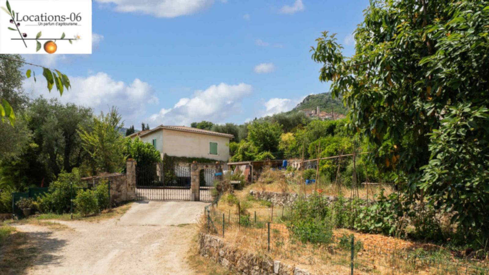 Vermietung rez-de-villa daher möblierter F2 für 1 -4 Personen, 30mn Nizza in Le Bar-sur-Loup, Cannes und Umgebung