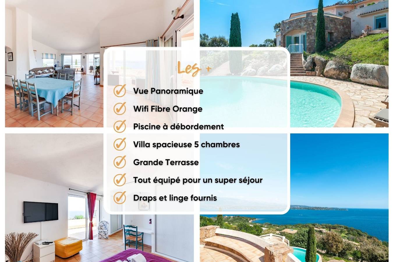 Villa für 13 Personen mit Terrasse in Porto-Vecchio, Sartène und Umgebung