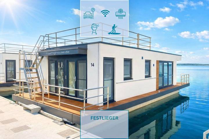 Ferienhaus für 6 Personen, mit Seeblick und Ausblick sowie Terrasse in Vetschau