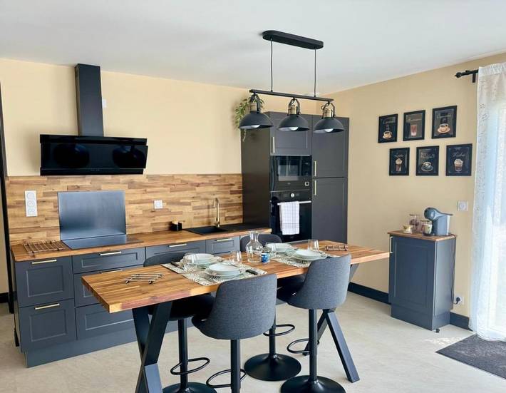 Appartement de vacances pour 4 personnes, avec jardin