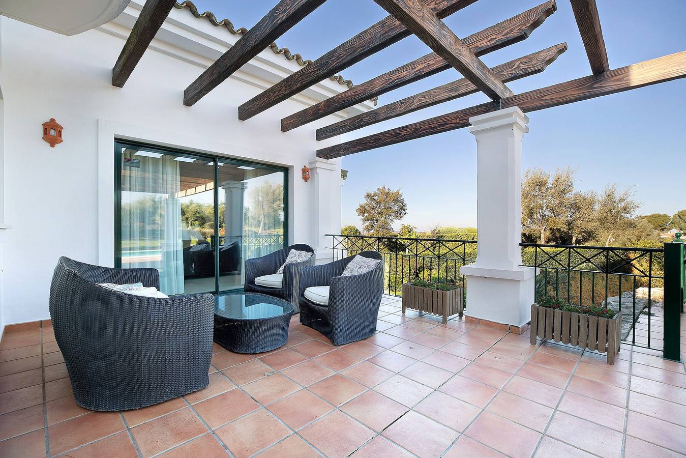 Villa "Arcos golf Jacaranda 5 camere" con vista montagna, piscina e Wi-Fi in Arcos de la Frontera, Pueblos Blancos