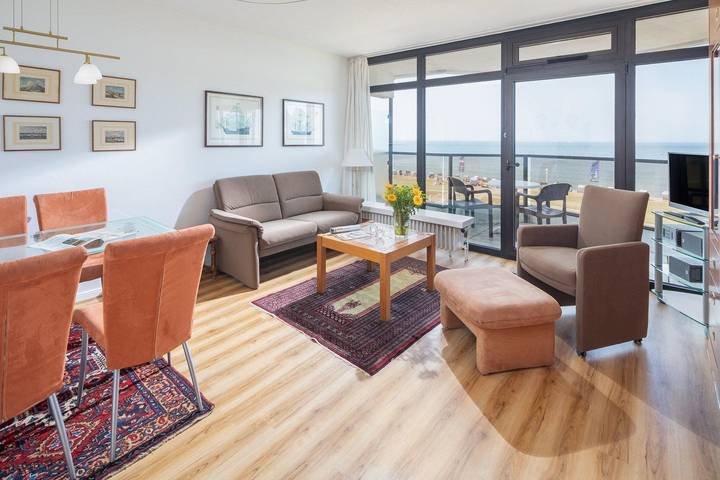 Ferienwohnung für 3 Personen, mit Balkon/Terrasse und Sauna auf Norderney