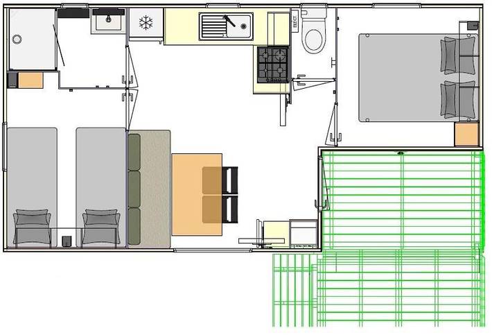 Location de vacances pour 2 personnes, avec piscine et bassin pour enfant ainsi que vue et jardin dans Béarn - 3