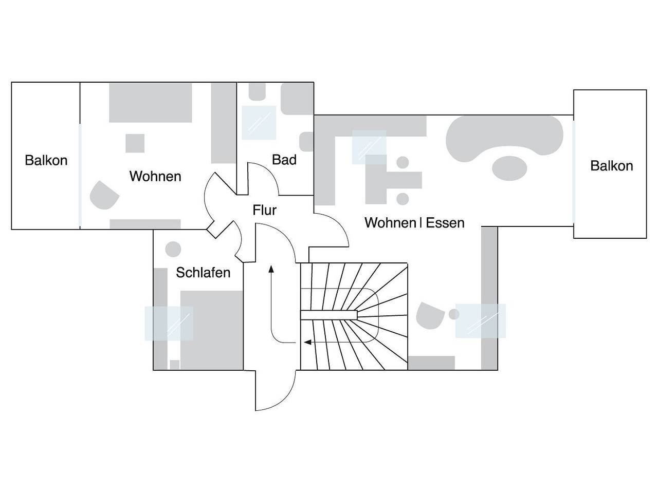 Apartamento entero, Strandnahe Fewo im Dachgeschoss mit zwei Balkone und Fahrrädern. in Graal-Müritz, Rostock y sus alrededores