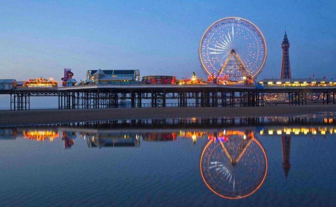 Mobile Home in Blackpool Pleasure Beach, North West England