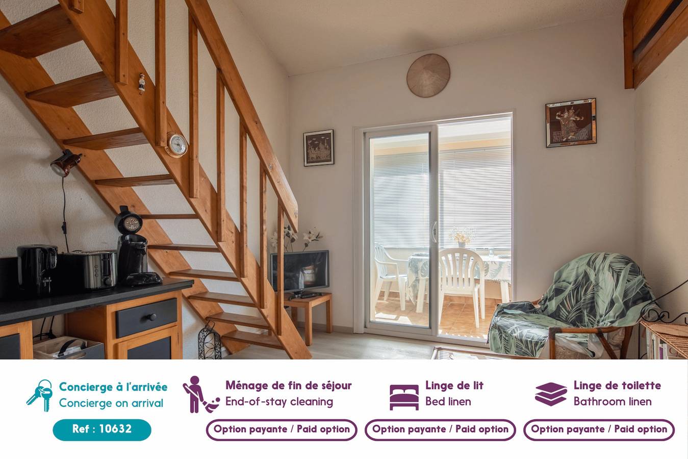 Geheel appartement, Emplacement idéal sur la corniche pour 4 in Saint-Hilaire-de-Riez, Loiredal
