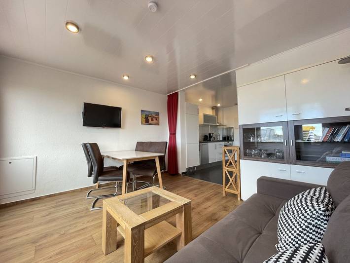 Ferienwohnung für 3 Personen, mit Terrasse und Ausblick auf Borkum