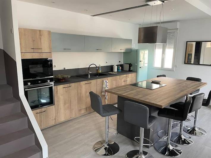 Appartement de vacances pour 8 personnes, avec jardin et terrasse