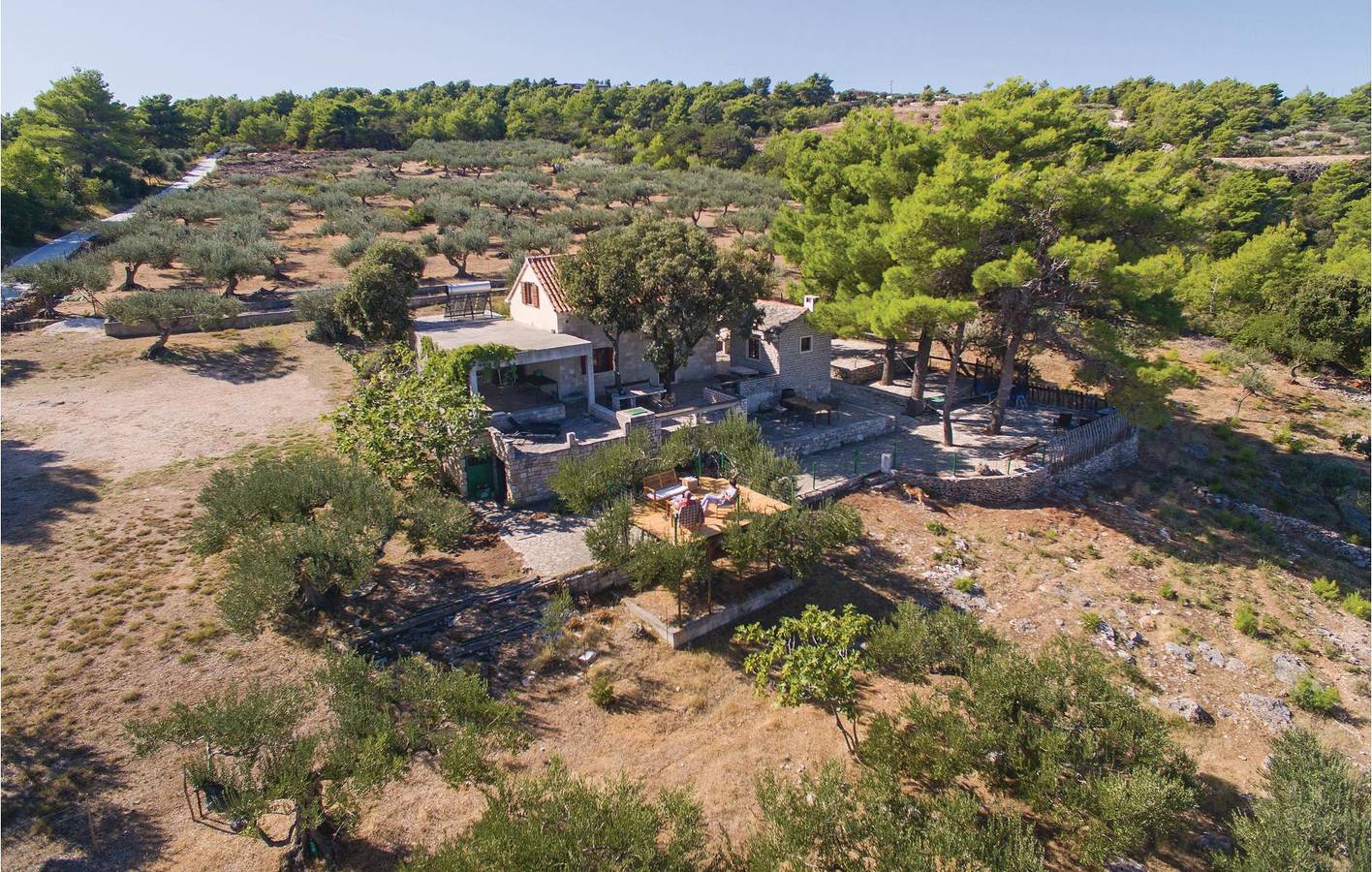Ferienhaus für 6 Personen mit Ausblick in Postira, Brac