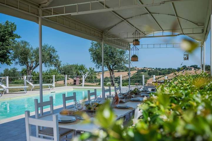 Ferienhaus für 14 Personen, mit Garten
