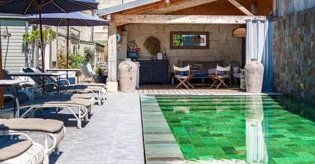 Hôtel pour 2 personnes, avec vue et sauna ainsi que piscine et jardin, animaux acceptés à Montsoreau